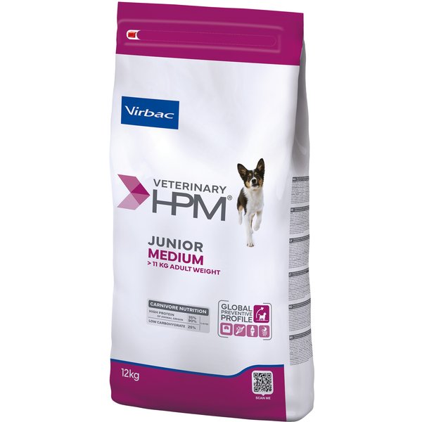 Virbac Veterinary HPM Junior Hond Speciaal Medium - Dubbelpak: 2 x 12 kg