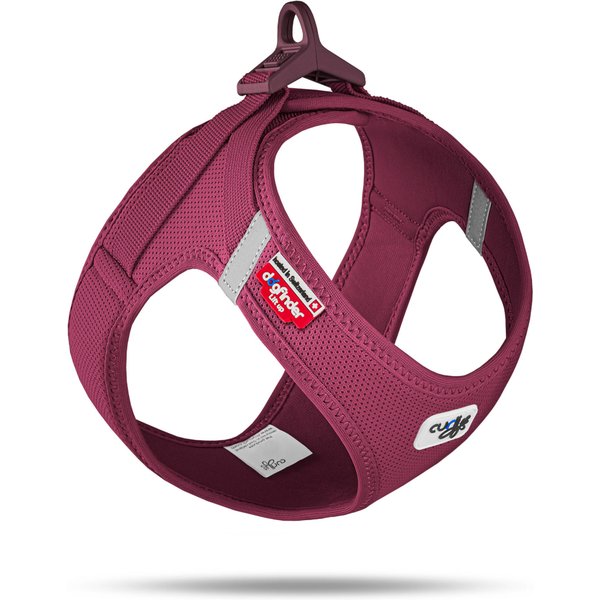 Curli Vest harnas Clasp Air-Mesh, robijnrode maat L: 33,9-38,2cm hond