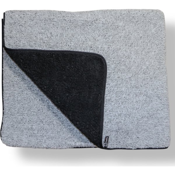 Vetbed® Sherpa fleece deken, grijs 147x122cm hond