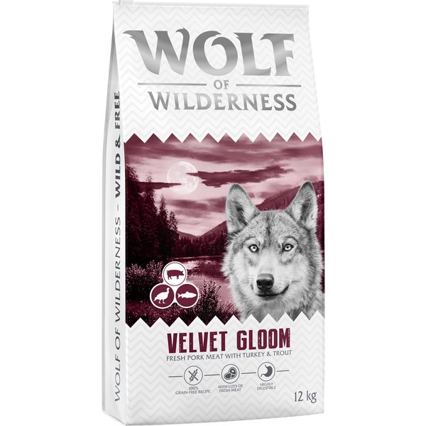 Wolf of Wilderness "Velvet Gloom" Kalkoen & Forel - graanvrij - 12 kg: Nieuw Recept