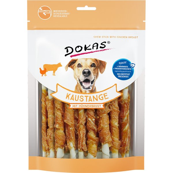 3x200g Kauwrollen met Kippenborst Dokas Hondensnacks