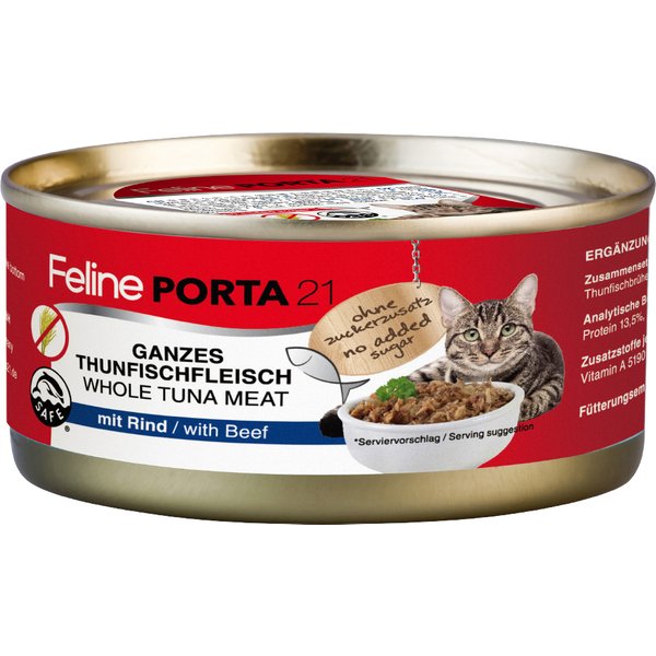 24x156g Feline Tonijn met Rund (graanvrij) Porta 21 Kattenvoer