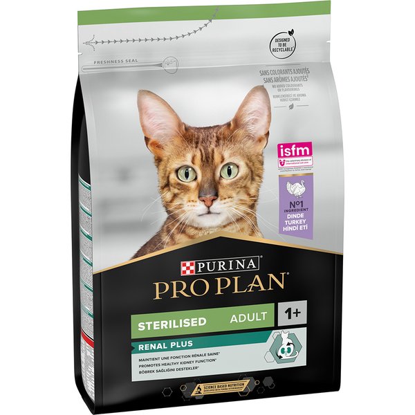 3kg Sterilised Adult Optirenal Rijk aan Kalkoen Pro Plan Kattenvoer