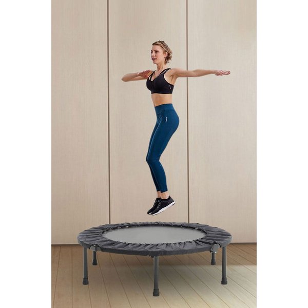 Living and Home 38in Indoor Foldable Trampoline in Black