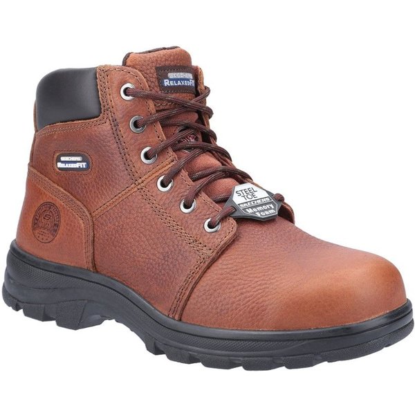Skechers Men's Workshire Safety Boot in Brown | Size: 10