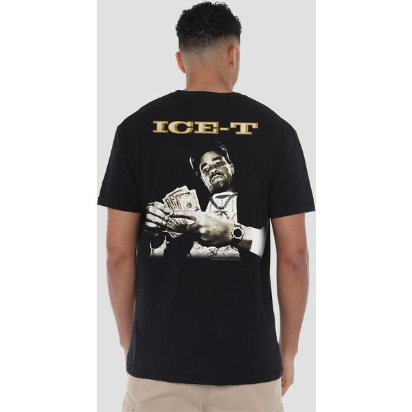 Ice-T - Counting Money (Back Print) T-Shirt, Black | Size: 2XL