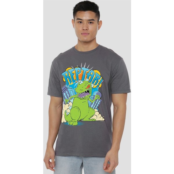 Rugrats Reptar Stomp Unisex T-Shirt, Charcoal | Size: 2XL