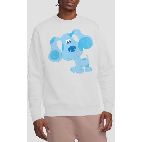Blues Clues Blue Hug Crew Sweatshirt, White | Size: 2XL
