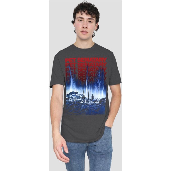 Pet Sematary Sematary-Adult Heather, Black in Charcoal | Size: 2XL