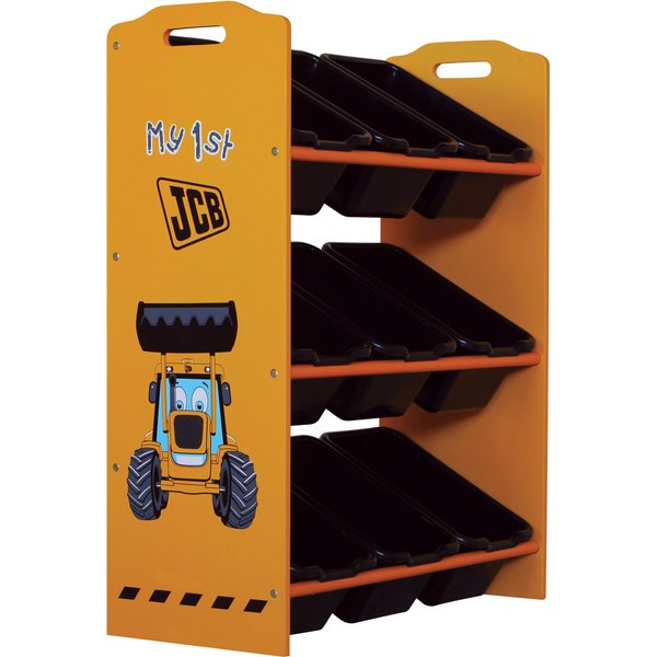 KUDL HOME JCB 9 Bin Storage in Yellow