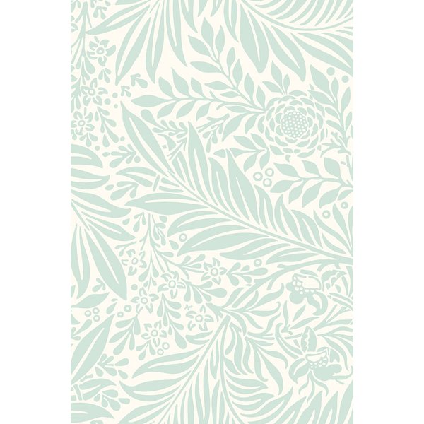 Hoopla Walls Leaf Vine Wallpaper in Teal