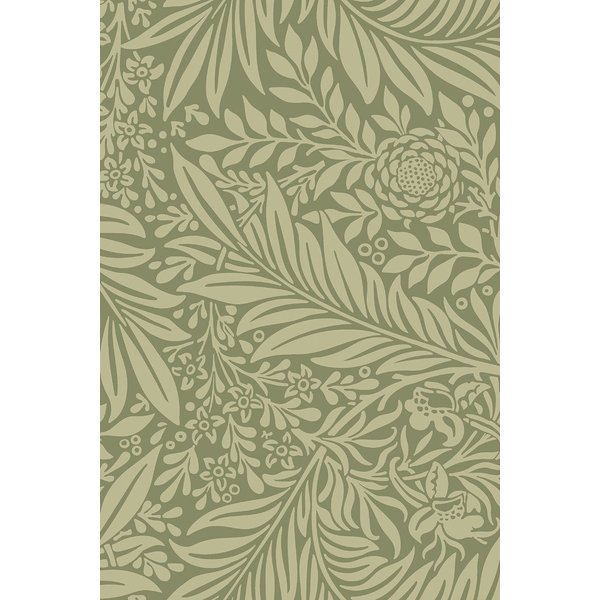 Hoopla Walls Leaf Vine Wallpaper in Olive