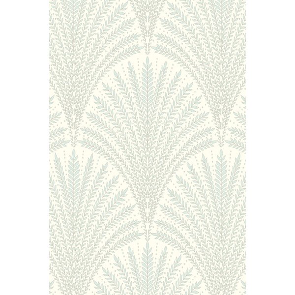 Hoopla Walls Leaf Fan Sky Wallpaper in Light Green