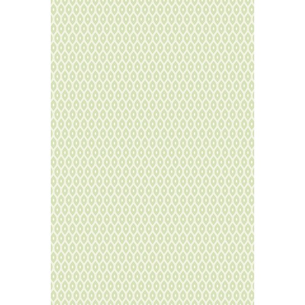 Hoopla Walls Tiny Ogee - Apple 10m Wallpaper in Green