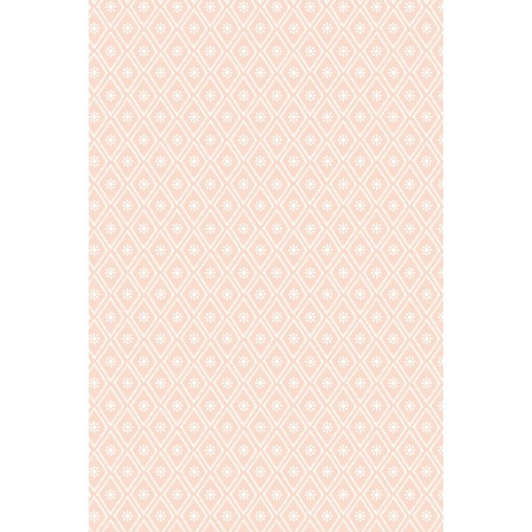 Hoopla Walls Ditsy Diamond - Blush 10m Wallpaper in Pink