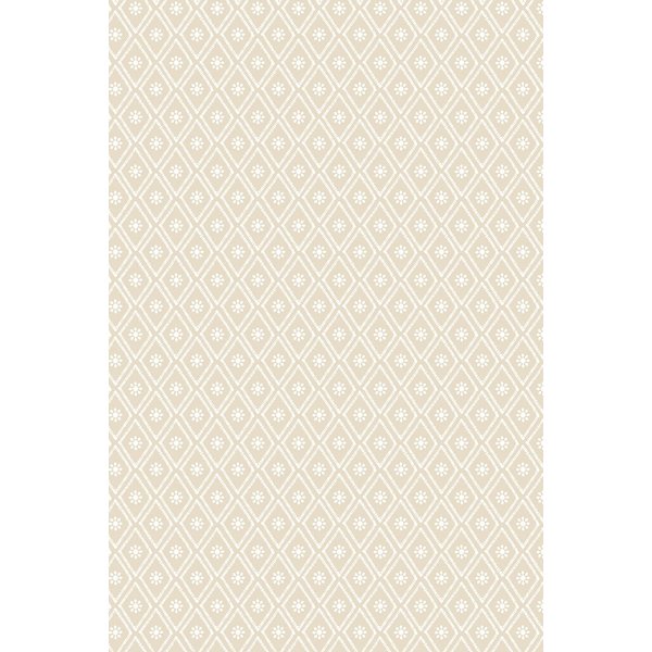 Hoopla Walls Ditsy Diamond - Parchment 10m Wallpaper in Beige