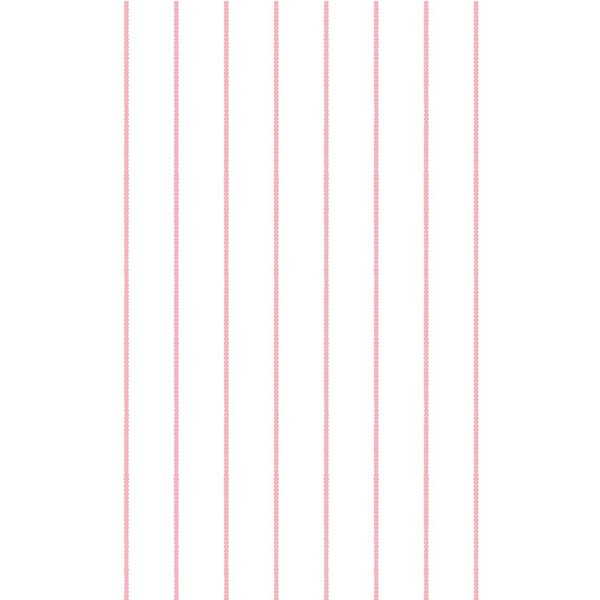 Hoopla Walls Scallop Stripe - Rose 10m Wallpaper in Pink