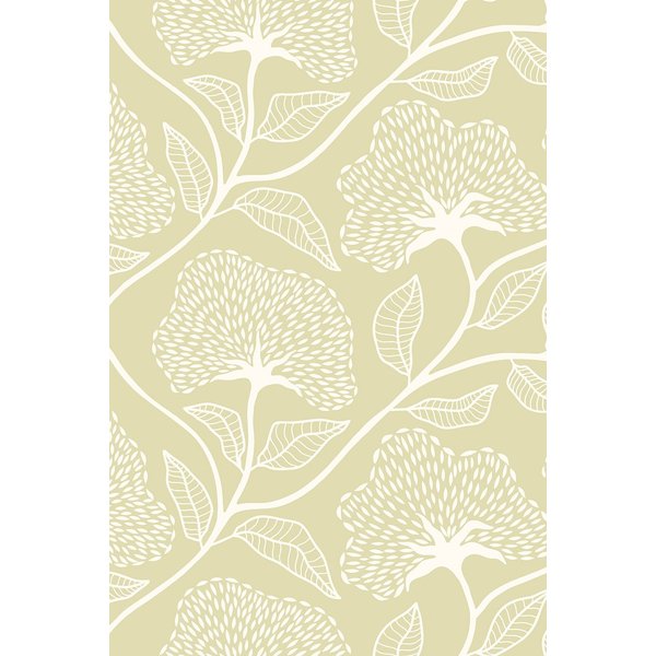Hoopla Walls Dash Trail - Pear 10m Wallpaper in Green