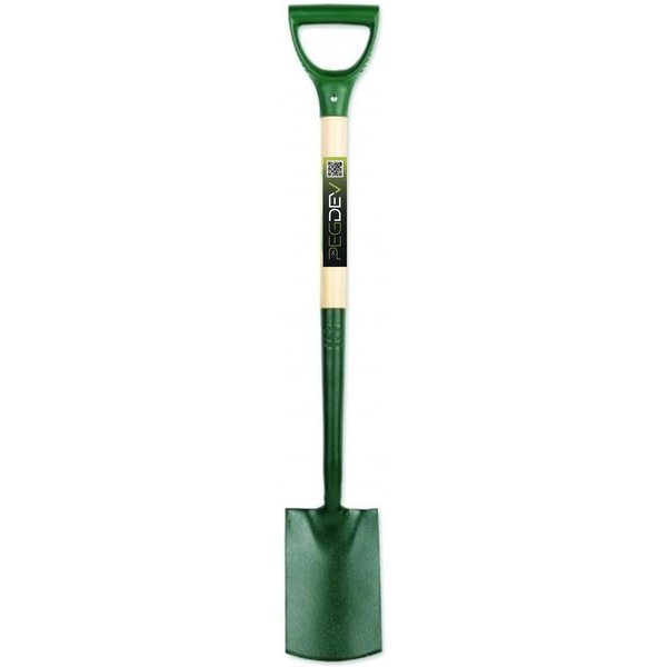 Pegdev Ergonomic Steel Border Spade Ash Ergo YD Handles 2kg Weight 28" Length Precision in Dark Green