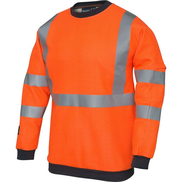 Pegdev Men's Hi-Vis FR Arc Sweatshirt Orange ARC 2 Protection | Size: 2XL
