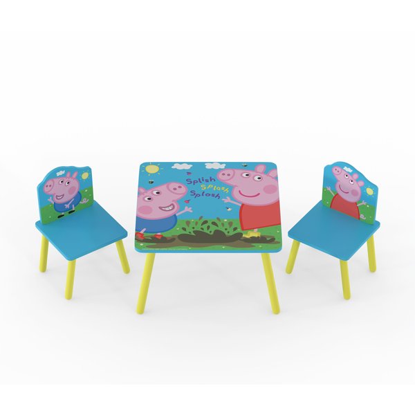 KUDL HOME Peppa Pig Table & Chairs