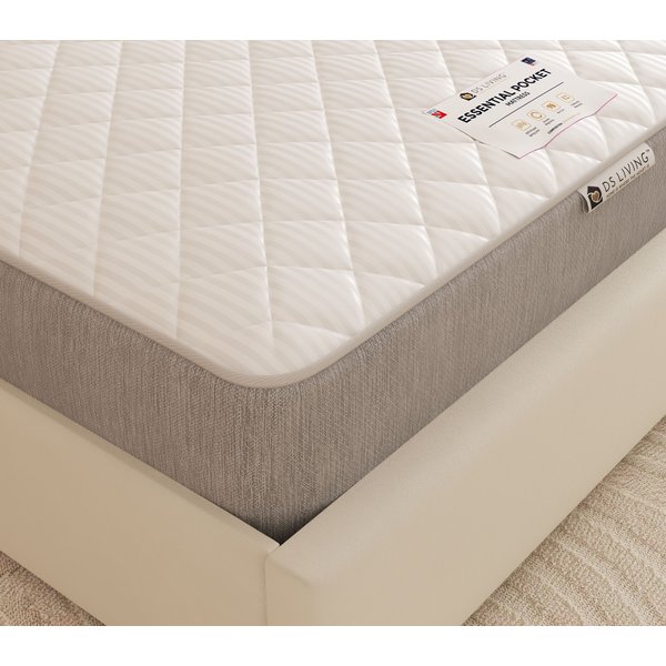 DS Living Luxe Medium Pocket Sprung Essentials Mattress in Grey | Size: Super King