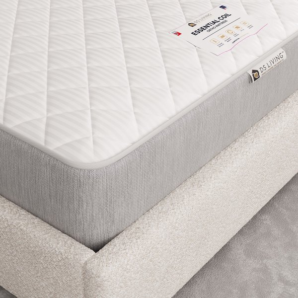DS Living Harmony Medium Spring Aurora Mattress - 3ft - Single, White