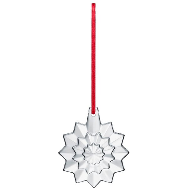 baccarat Noel Plaquette 2019 Crystal Snowflake Annual Christmas Ornament Clear | Size: 1 Pack