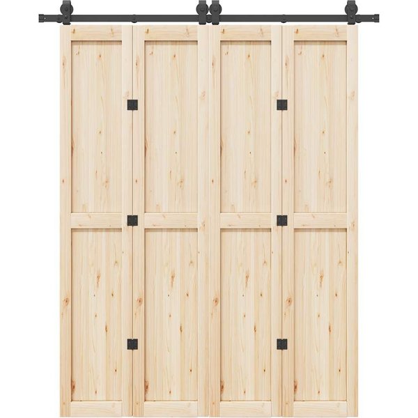 Berkfield Home Sliding Door Hardware Kit 183 cm Steel Black