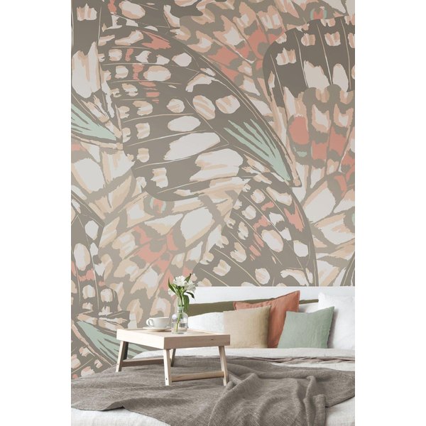 Origin Murals Butterfly Wings Matt Smooth Paste the Wall Mural in Natural | Size: W300 cm x H240 cm
