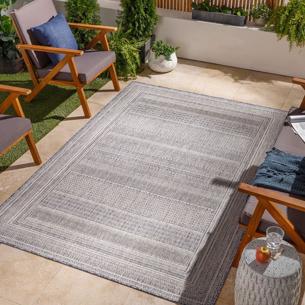 Livabliss In- & Outdoor Global Sierra Area Rug in Dark Blue | Size: 120 cm x 170 cm