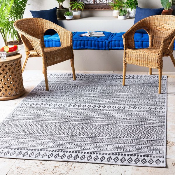 Livabliss In- & Outdoor Geometric Mimi Area Rug in Black | Size: 200 cm x 275 cm
