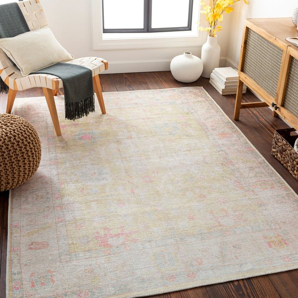Livabliss Machine Washable Traditionnal Boho Amari Area Rug in Green | Size: 160 cm x 215 cm