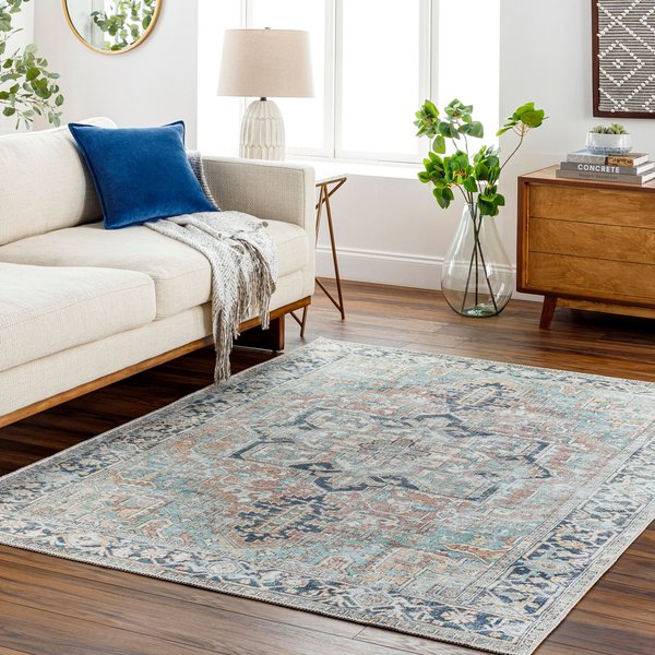 Livabliss Machine Washable Traditionnal Boho Dido Area Rug in Green | Size: 80 cm x 220 cm