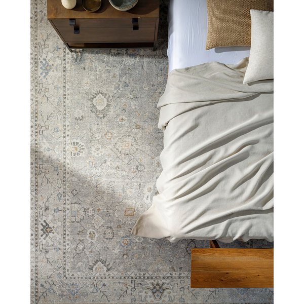 Livabliss Becki Owens Davine-Vintage Grey Brown Traditional Boho Living Dining Rug | Size: 200 cm x 275 cm