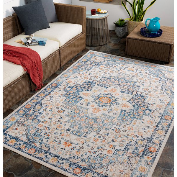 Livabliss In- & Outdoor Oriental Boho Selma Area Rug in Navy | Size: 80 cm x 220 cm