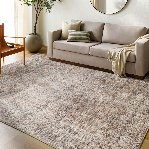 Livabliss Becki Owens Marlene-Vintage Brown Beige Traditional Boho Living Dining Rug in Taupe | Size: 117 cm x 170 cm