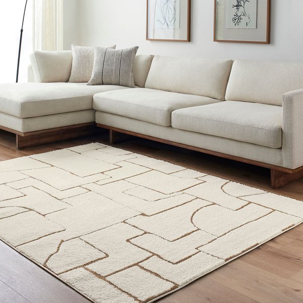 Livabliss Scandi Modern High Pile Alma Area Rug in Brown | Size: 160 cm x 215 cm
