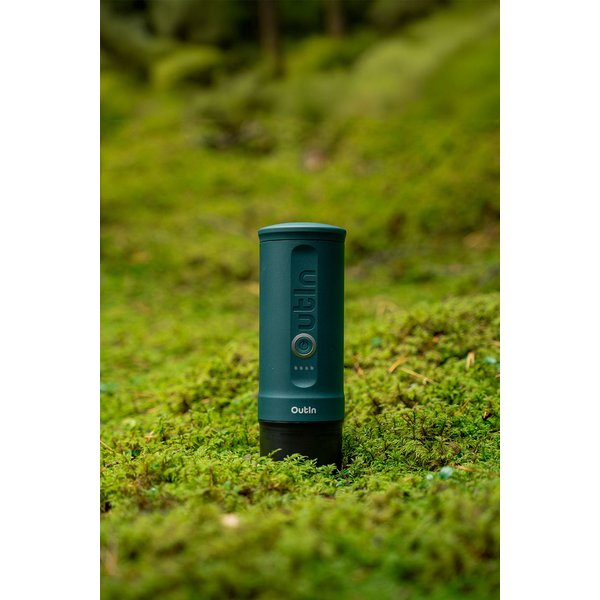 OutIn Nano Portable Espresso Machine in Bright Green