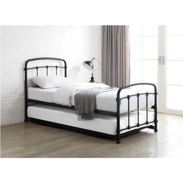 Flintshire Furniture Ltd Mostyn Single 3ft Guest Bed Metal Bed Frame in Black