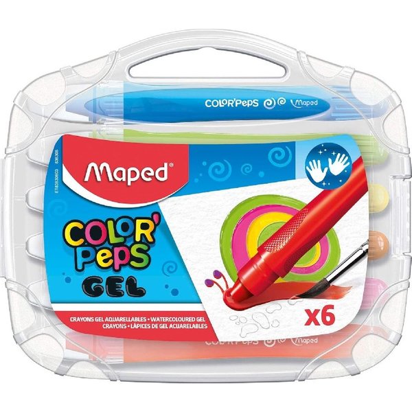 Maped Color'Peps Gel Pens Pack Of 6 Assorted Colours