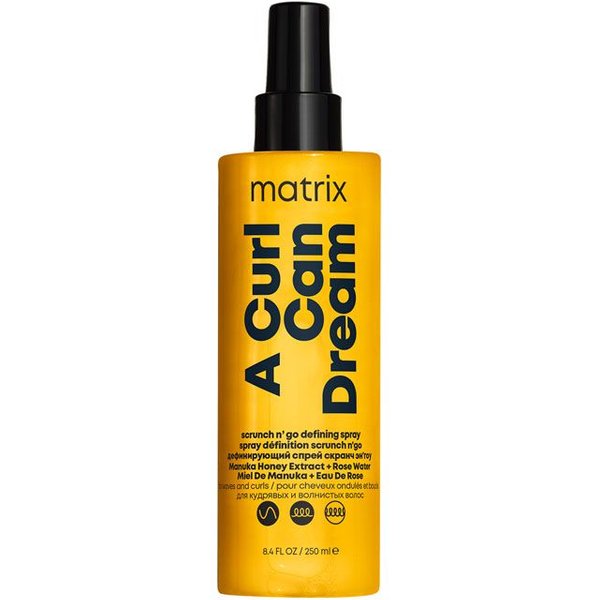 Matrix A Curl Can Dream Scrunch 'N' Go Defining Spray 150ml in Clear