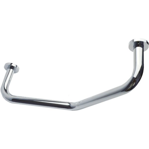 Nes Home Bathroom Angled Grab Bar Safety Aid - 440mm in Silver