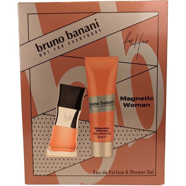 Bruno Banani Women's Magnetic Woman Eau de Parfum Spray 30ml Shower Gel 50ml in White