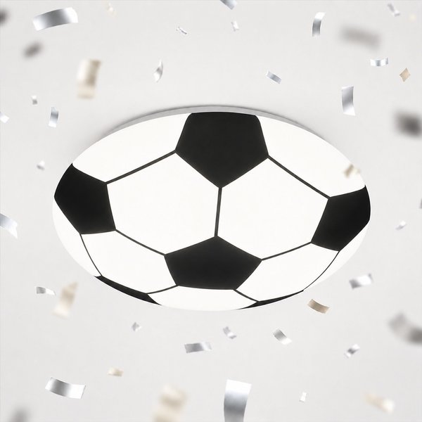BRILONER White Black Football 12W LED Ceiling Light