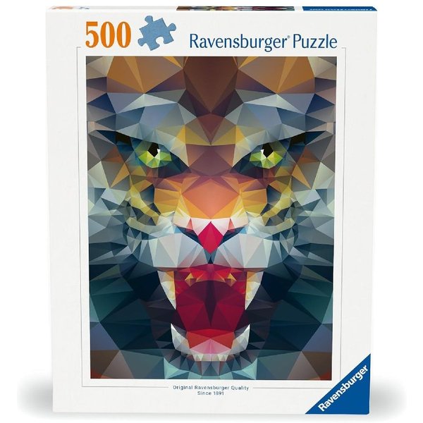 Ravensburger Polygon Lion 500 Piece Jigsaw Puzzle