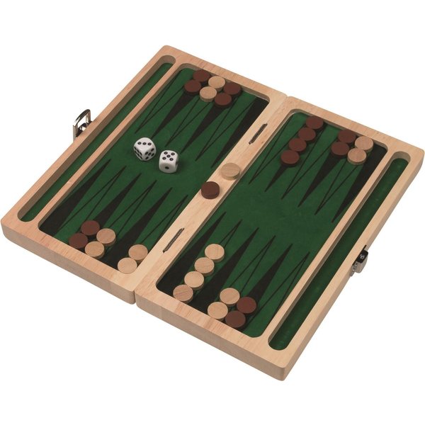 Goki Wooden Backgammon Game, none
