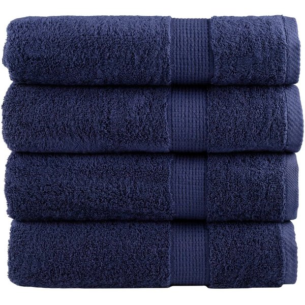 Premium Hand Towels SOLUND 4pcs Navy Blue 50x100cm 600gsm