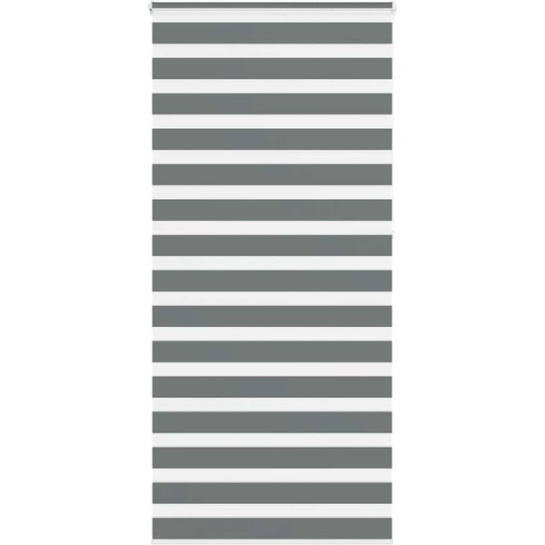 Zebra Blind Dark Grey 110x230 cm Fabric Width 105.9 cm Polyester