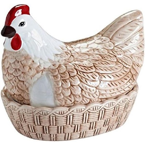 Rayware Mason Cash Rise & Shine Ceramic Hen Nest Egg Storage